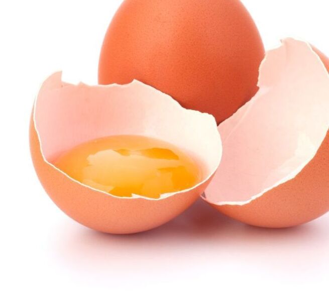 Eggs for revitalizing facial mask